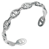 Hermes Chaine d'Ancre Anchene ST Bracelet, Sterling Silver 925, Made in Italy, 21AB299510, Approx. 18.1g, Unisex — Like New