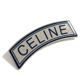 Celine Men's Women's Brooch Pin Badge Logo Blue — Like New