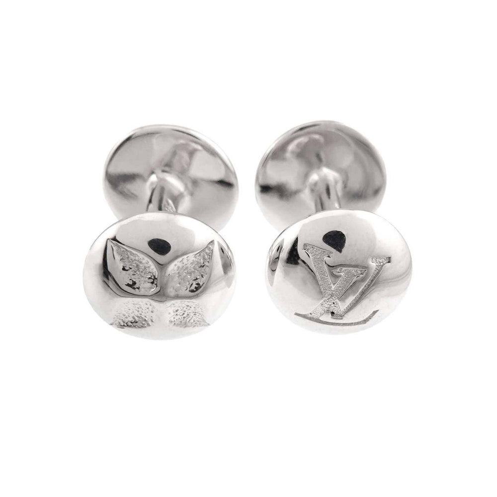 Louis Vuitton Bouton de Manchette Motif Cufflinks, SV 925 Sterling Silver (LV Cufflinks) — Like New
