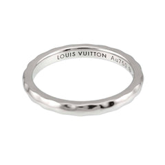 Louis Vuitton Alliance Monogram Infini #54 Ring, 18K White Gold (750) — Like New