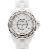 Chanel J12 Diamond H2572 White Dial Women's Watch — Good