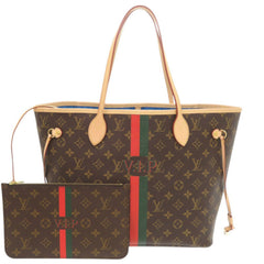Like New Louis Vuitton Neverfull MM Handbag with Pouch, Monogram Light Blue Tote Bag LV 0819LOUIS VUITTON — Like New