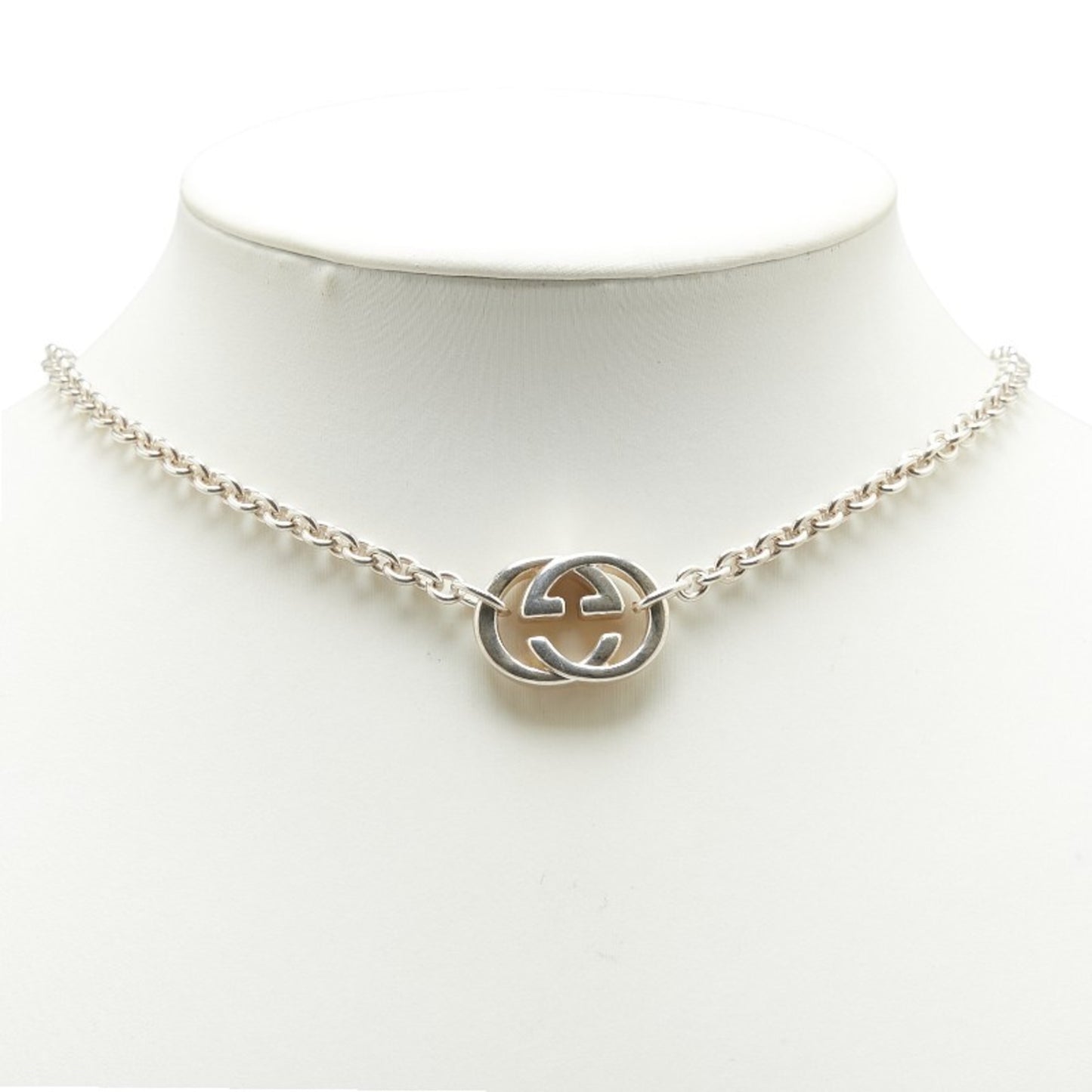 Gucci Interlocking G Chain Necklace 190489 J8400 8106 SV925 Silver Women's GUCCI