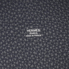 Hermes Picotin Lock PM Handbag, Leather, Taurillon Clemence Women's, Navy Blue — New - Store Return