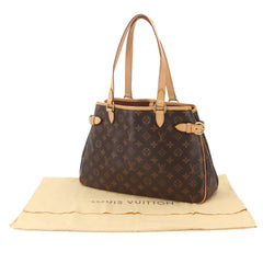 Louis Vuitton Monogram Batignolles Horizontal Tote Handbag, Brown, M51154, Gold Hardware — Like New