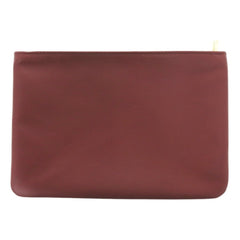 Loewe Cosmetic Pouch Handbag Sheepskin Wine Red 0025 LOEWE — Like New