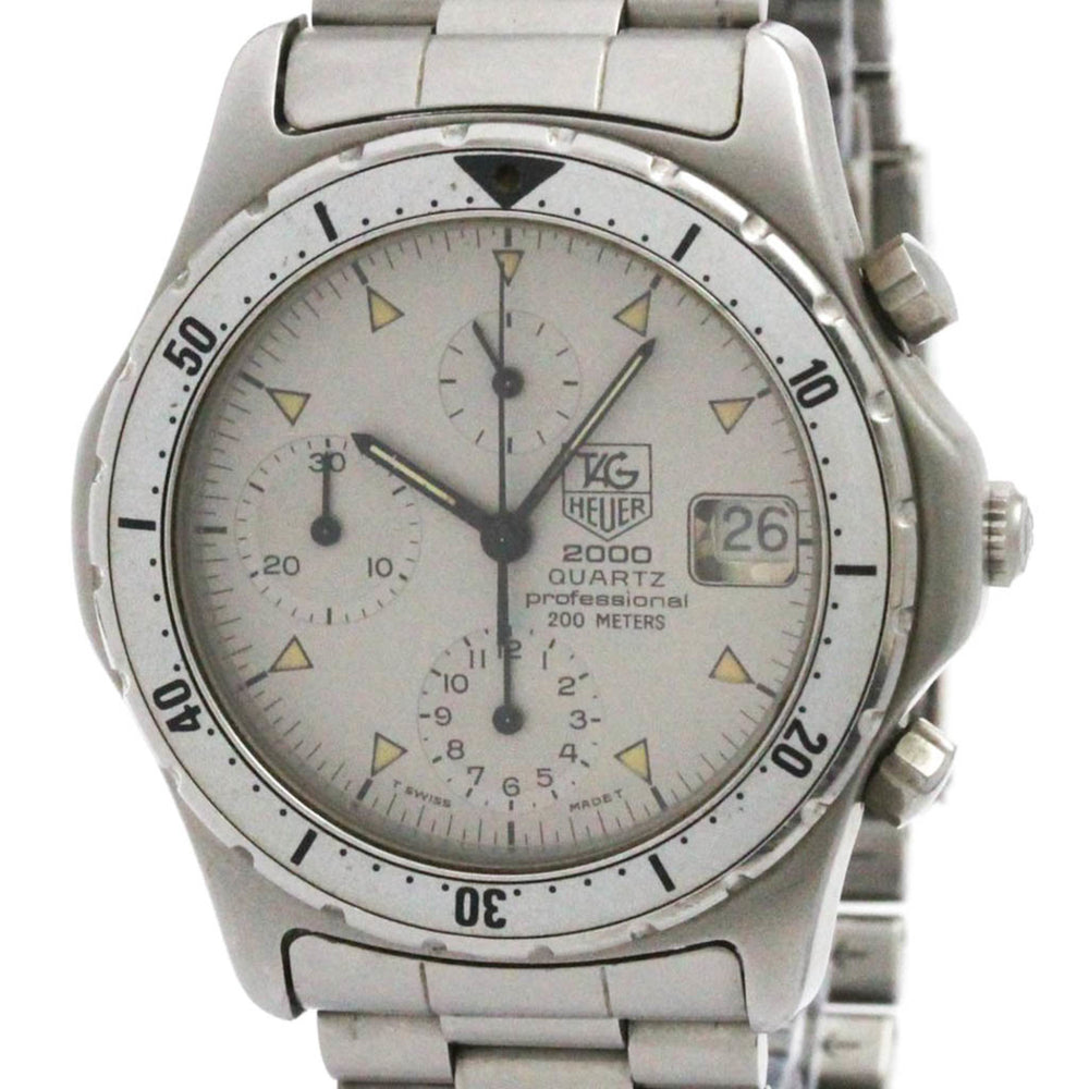 TAG HEUER Chronograph Quartz Stainless Steel Mens Watch 272.006 — Good