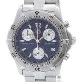 TAG HEUER 2000 Professional Chronograph Mens Watch CK1112 Polished — Very Good