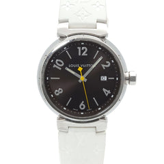 Louis Vuitton Tambour Q1111 Men's Watch, Date, Brown Quartz Watch — Very Good