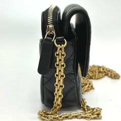 CHANEL AP2215 2.55 Mademoiselle Matelasse Chain Wallet Shoulder Bag Calfskin Women's Black G-230510-29 — New - Store Return