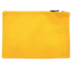 Hermes Flat Pouch PM Cotton Canvas Yellow Handbag 0347HERMES — Like New