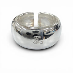 CHANEL 925 Logo Design Ring, Silver Accessory, Weight 18.8g, Women's — Like New