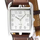 HERMES Cape Cod Double Tour Steel Automatic Mens Watch CC1.710 Polished — Very Good