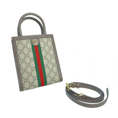 GUCCI Shoulder Bag GG Supreme Ophidia Canvas 772317 Beige — Like New