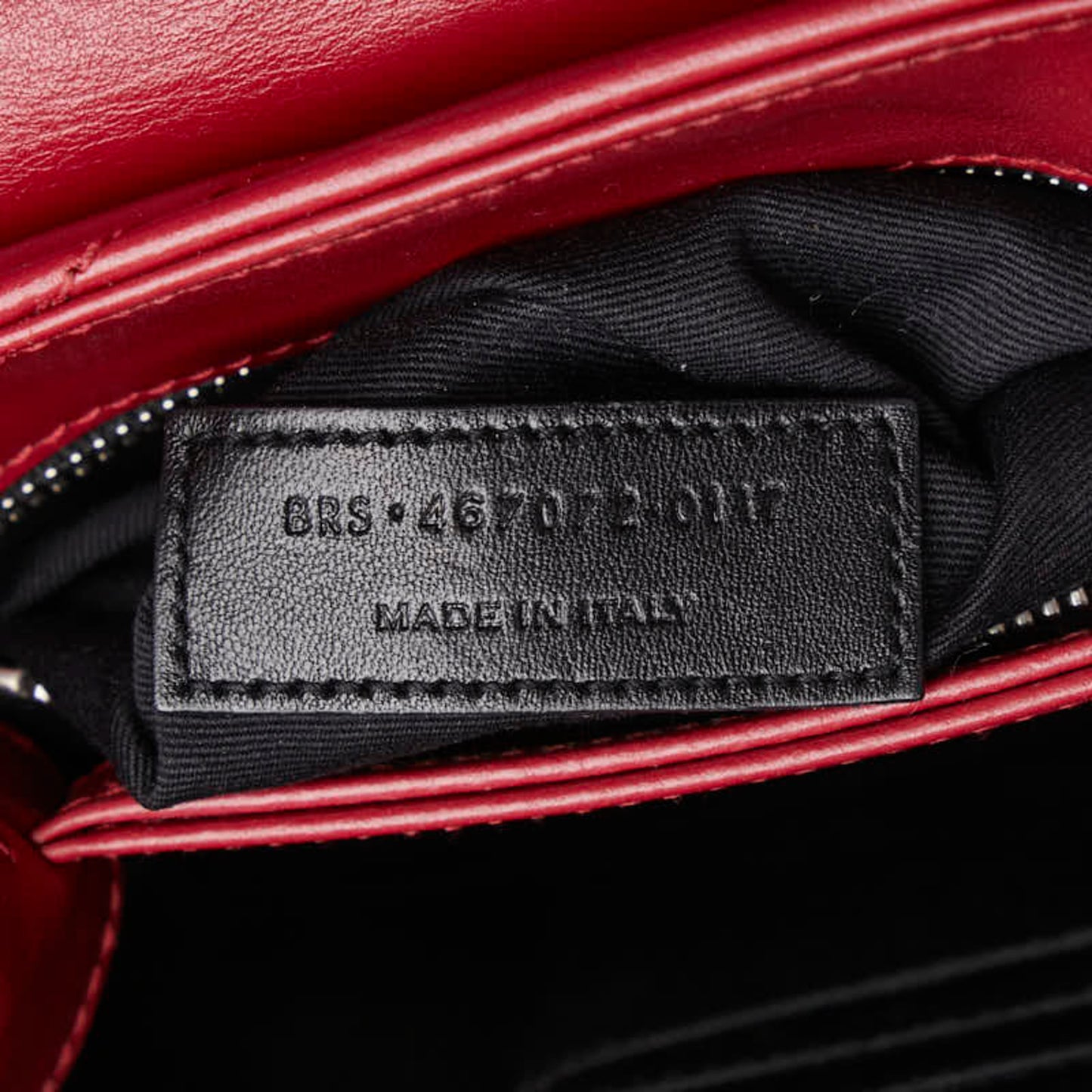 Saint Laurent YSL Logo Lulu Toy Bag Shoulder 467072 Wine Red Leather Women's SAINT LAURENT