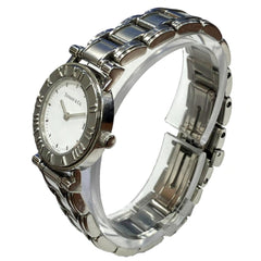 Tiffany & Co. Atlas watch, total weight 53.8g, stainless steel, quartz movement, white dial — Good