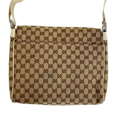 GUCCI GG Canvas Messenger Bag Shoulder 146236 Beige Men's Women's — Like New