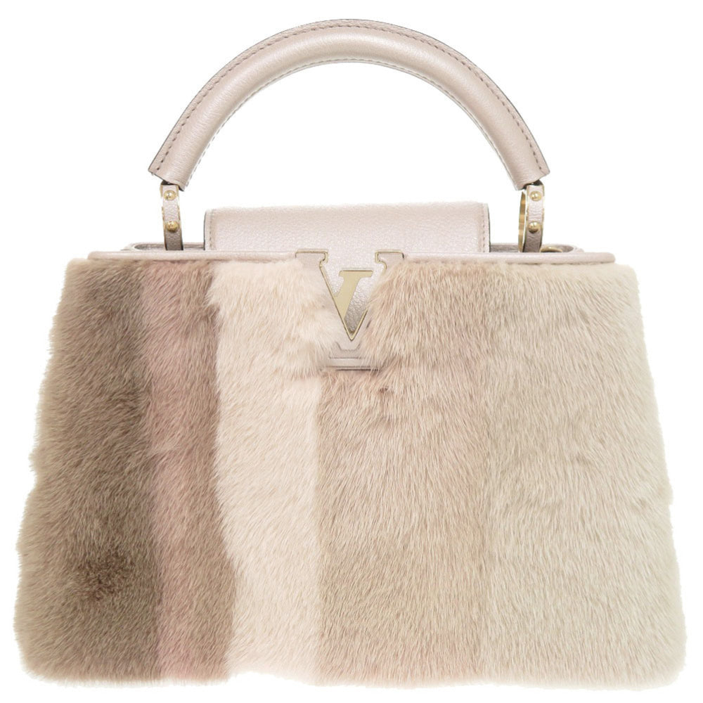 Louis Vuitton Capucines BB Mink Champagne Pink Handbag LV 1183 LOUIS VUITTON — Like New