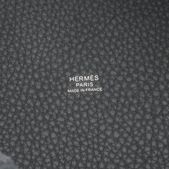 Hermes Picotin Lock PM Gris Misty Handbag, Leather, Taurillon Clemence Women's, Gray — New - Store Return