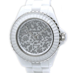 CHANEL J12 Cosmic Diamond H7990 Women's Watch, White Ceramic x Stainless Steel 40440 — New - Store Return