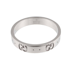 Gucci Icon #20 Ring, 18K WG (White Gold 750) — Like New