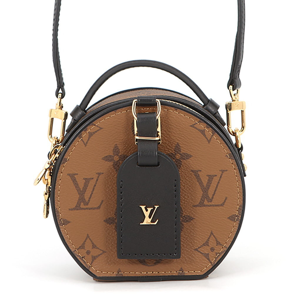 Louis Vuitton Shoulder Bag Monogram Reverse Mini Boite Chapeau M68276 LOUIS VUITTON 2-way Handbag — Like New
