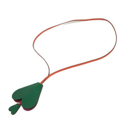 Hermes HERMES Necklace Heart Bell Clochette Coup Random Logo Ring Petit H Taurillon Clemence Chevre H1070518 Men's Women's — Like New