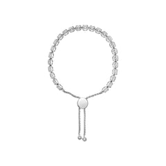 14K White Gold 6.00 Cttw Diamond 4”-10” Adjustable Bolo Tennis Bracelet (I-J Color, I1-I2 Clarity)