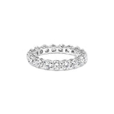 14K White Gold 4.00 Cttw Round Lab-Grown Diamond Eternity Band Ring (F-G Color, VS1-VS2 Clarity)