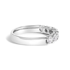 14K Gold 1.0 Cttw Diamond 7 Stone Band Ring