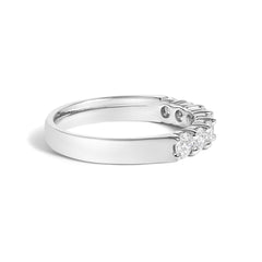 14K Gold 3/4 Cttw Diamond 7 Stone Band Ring