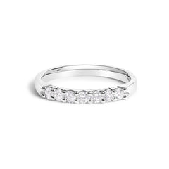 14K Gold 1/3 Cttw Diamond 7 Stone Band Ring