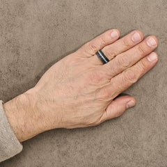 Men's 14K Yellow Gold Plated .925 Sterling Silver 1.00 Cttw White and Black Diamond Cluster Ring