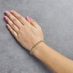 14K Yellow Gold 3.0 Cttw Diamond S Link Bracelet