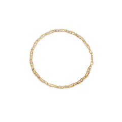 10K Yellow Gold 1.00 Cttw Diamond Cluster X Link Tennis Link 7.50" Bracelet (I-J Color, I2-I3 Clarity)
