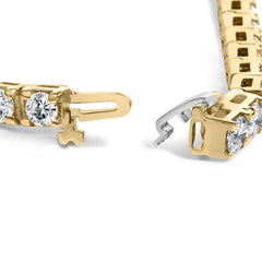 14K Yellow Gold 8 1/4 Cttw Diamond Tennis Bracelet
