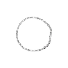 14K White Gold 2.00 Cttw Diamond Halo Link Tennis Bracelet (H-I Color, I1-I2 Clarity) - 7" Inches