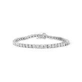 .925 Sterling Silver 1.0 Cttw Diamond Miracle Tennis Bracelet (I-J Color, I3 Clarity)