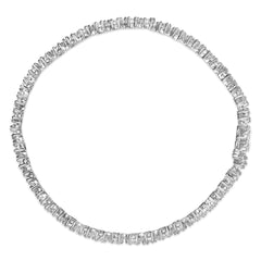 14K White Gold Round-Cut 2.00 cttw Diamond Link Bracelet (H-I Color, I1-I2 Clarity)