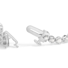 .925 Sterling Silver 2.0 Cttw Diamond 3 Prong Set Tennis Bracelet