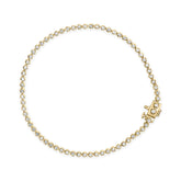 10K Yellow Gold Plated Sterling Silver 2.0 Cttw Diamond Classic Tennis Bracelet - 7.25" Inches