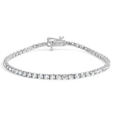 .925 Sterling Silver 2.0 Cttw Round Lab-Grown Diamond Tennis Bracelet (F-G Color, VS2-VS1 Clarity) - 7"