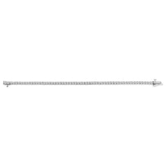 14K White Gold 6.00 Cttw Lab Grown Diamond Classic Tennis Bracelet - 7.25"
