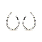 10K Yellow Gold 1/2 cttw Round-cut Diamond Hoop Earrings (H-I Color, I1-I2 Clarity)