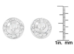 14K White Gold 1/3 cttw Round Cut Diamond Earrings (H-I, SI2-I1)