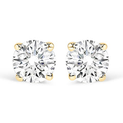 14K Gold 1/2 Cttw Lab Grown Diamond Solitaire Stud Earrings