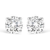 14K Gold 1.0 Cttw Lab Grown Diamond Solitaire Stud Earrings