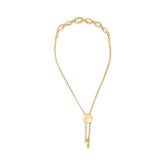 Gold Vermeil Diamond Accent Infinity Sign Lariat Bolo Bracelet
