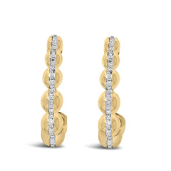 Gold Vermeil Diamond Accent Bold Earring