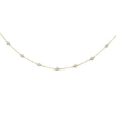 10K Gold Diamond Station Necklace (1 cttw, J-K Color, I1-I2 Clarity)